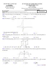 Đề thi thử tốt nghiệp THPT 2026 môn Toán cụm chuyên môn số 08 – Cà Mau